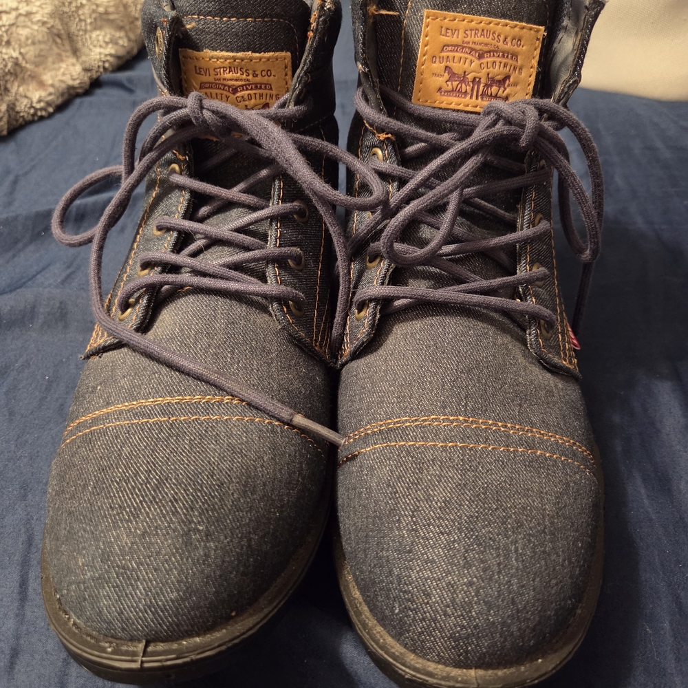 Levi's Men's Blue Denim Boots